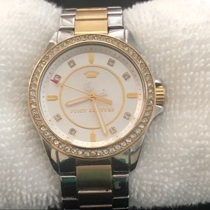 Juicy Couture Two Tone watch with Crystal Bezel